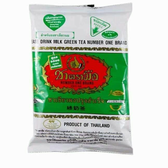 

MEN SALE Thai Tea Green tea greentea mix cha tramue original thai land 200gr