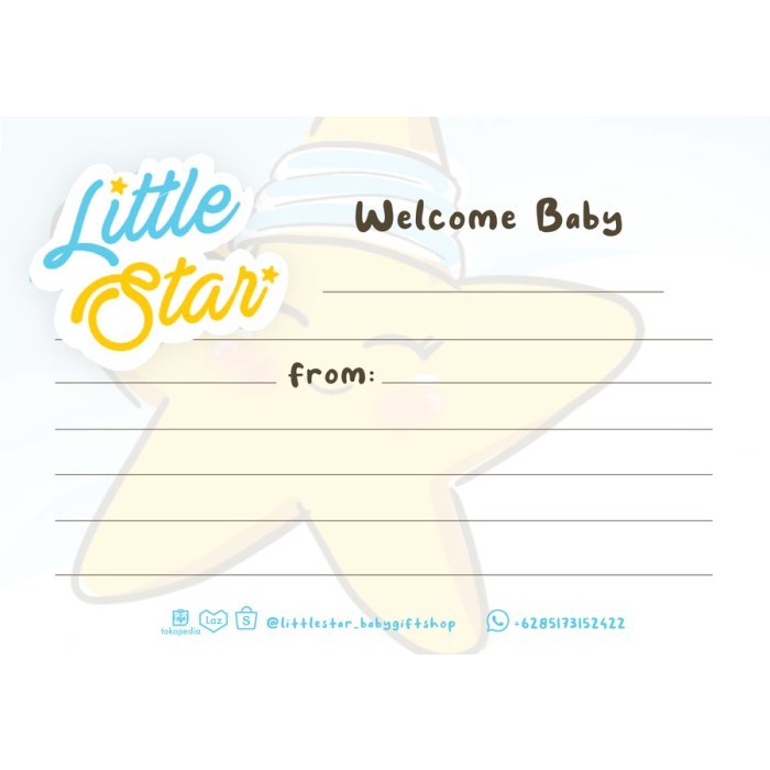 Tambahan Paper Bag Goodiebag untuk Hampers Kado Paket Bayi Little Star