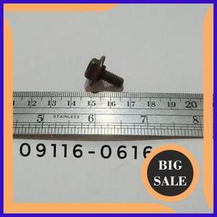 BOLT 6X16 SGP 09116-06168 SHOGUN 110 1M4R23 suku cadang