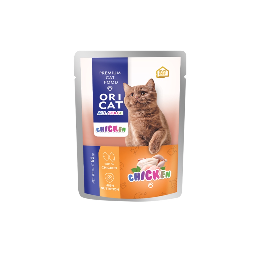 Ori Cat Pouch All Stage Adult &amp; Kitten 80gr