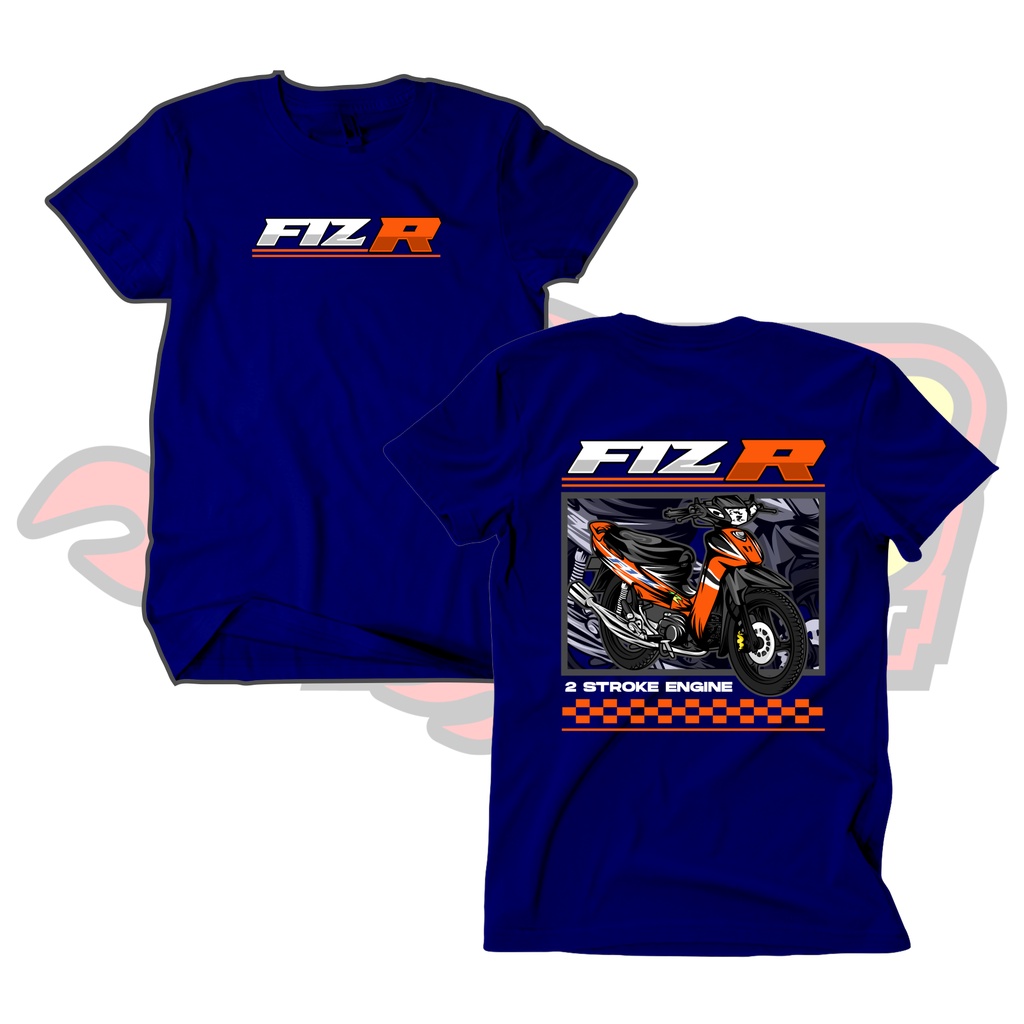 Baju Kaos Fiz R 2 tak 2 stroke Katun Combed