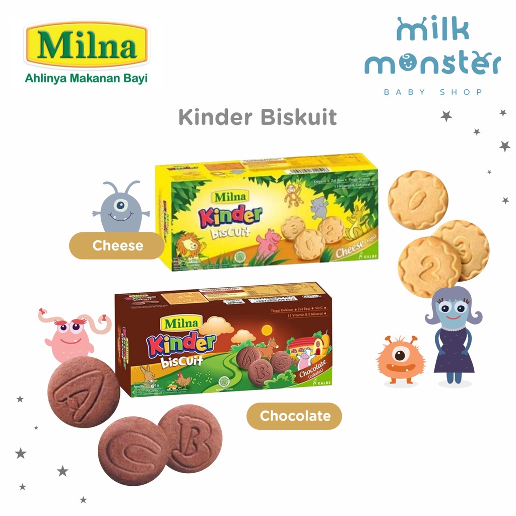 Milna Kinder Biskuit 110Gr / Biskuit kinder Milna bayi