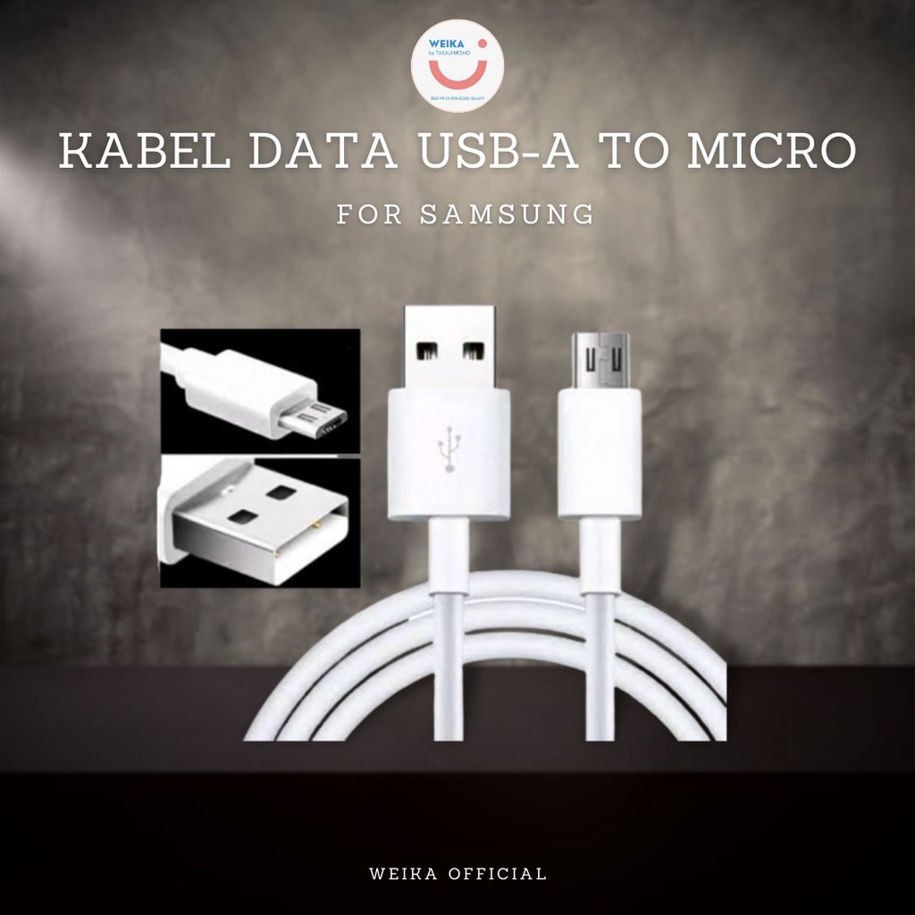 Kabel Data SAMSUNG USB A to Micro 1.5 Meter Original 100%