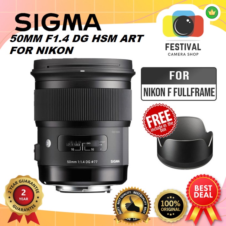 Sigma 50mm f1.4 For Nikon F Fullframe DG HSM ART Sigma 50 f/1.4 Nikon