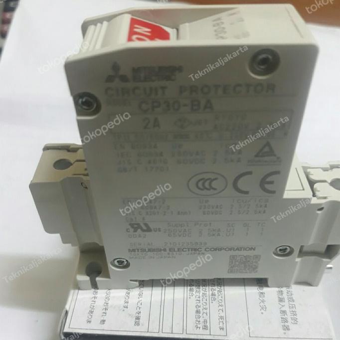 Circuit Protector Mitsubishi Cp30-Ba 1P 1M 2A Debezzz