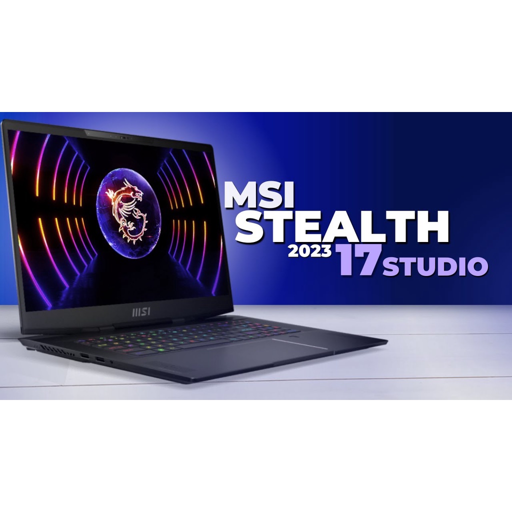 Laptop MSI STEALTH 17 STUDIO RTX4090 16GB/ I9 13900H 64GB 4TBSSD W11 17.3UHD MINILED 144HZ PKRGB A13VI.041