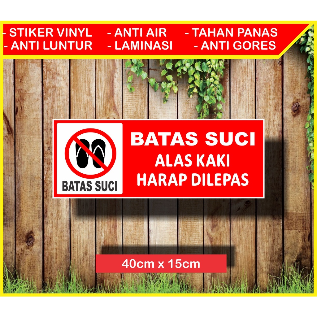 STIKER BATAS SUCI