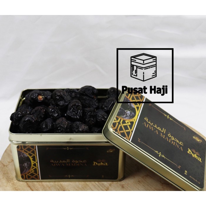 

[Ready Stock] Kurma Ajwa KALENG 1 KG Ajwa Madinah Kurma Nabi Kemasan Exclusive