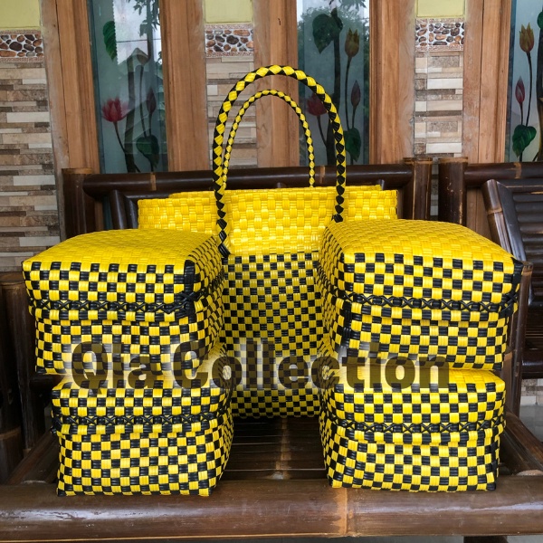 Tas set keben 4 harga promo/ set keben bali / canang sari / tas plastik murah