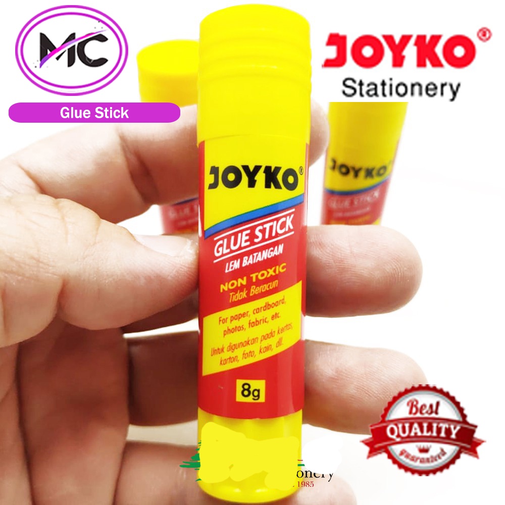 Lem Kertas Stick Joyko 8gram Glue Stick Cocok Untuk DIY Anak Aman Murah Harga Per Pcs