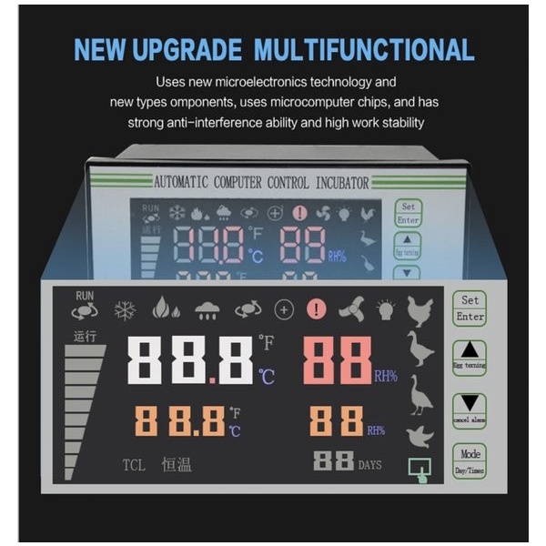 Terlaris Xm-18S Xm18S Egg Incubator Temperature Thermostat Humidity Controller