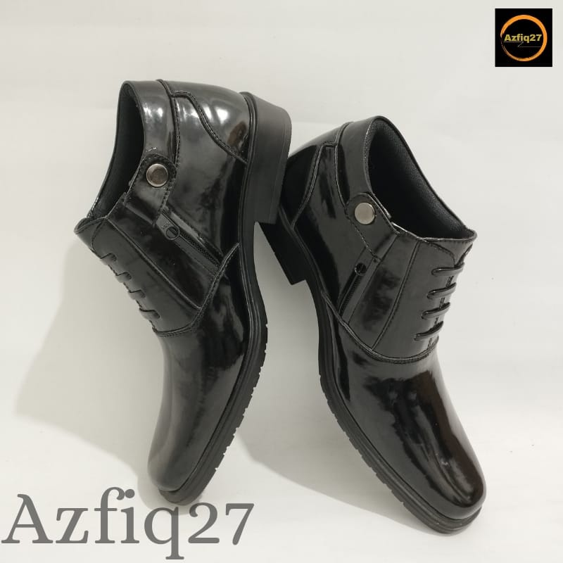 Sepatu Pdh Tni Polri Security Mengkilap Terbaru Pengencang Resleting YKK Original Azfiq27 #7