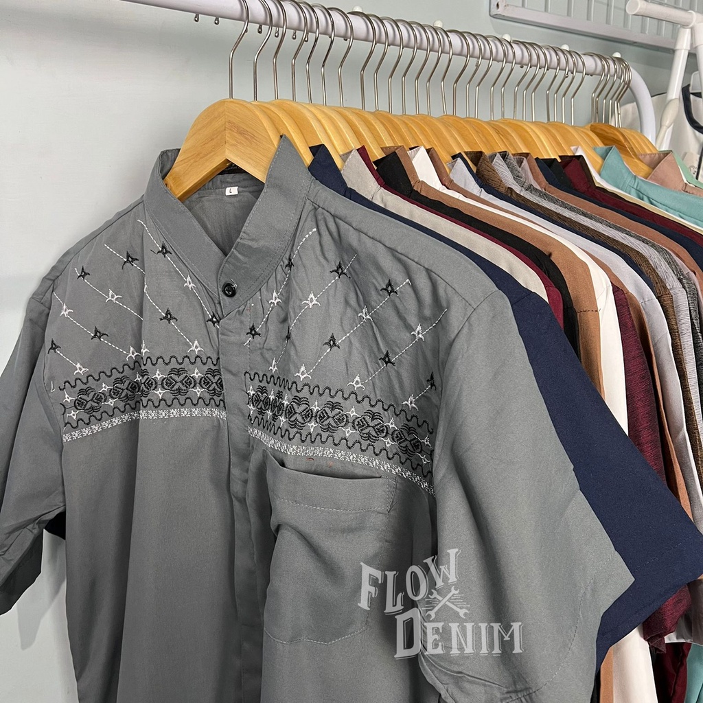 Grosir Baju Koko Pria Dewasa Lengan Pendek Bisa Buat Seragam - Flow Denim