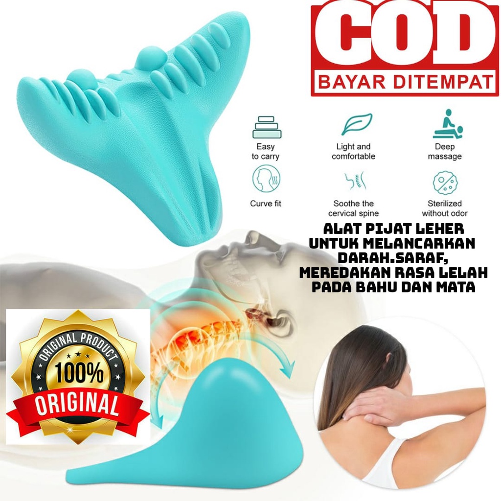 familygames BANTAL LEHER pijit terapi leher neck massage pillow neck shoulder stretcher relaxer B022