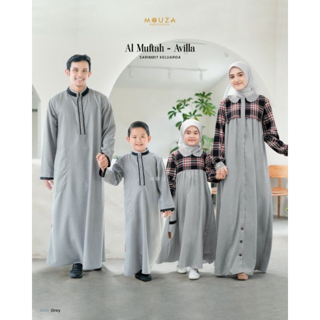 Al Miftah gamis kids sarimbit by mouza
