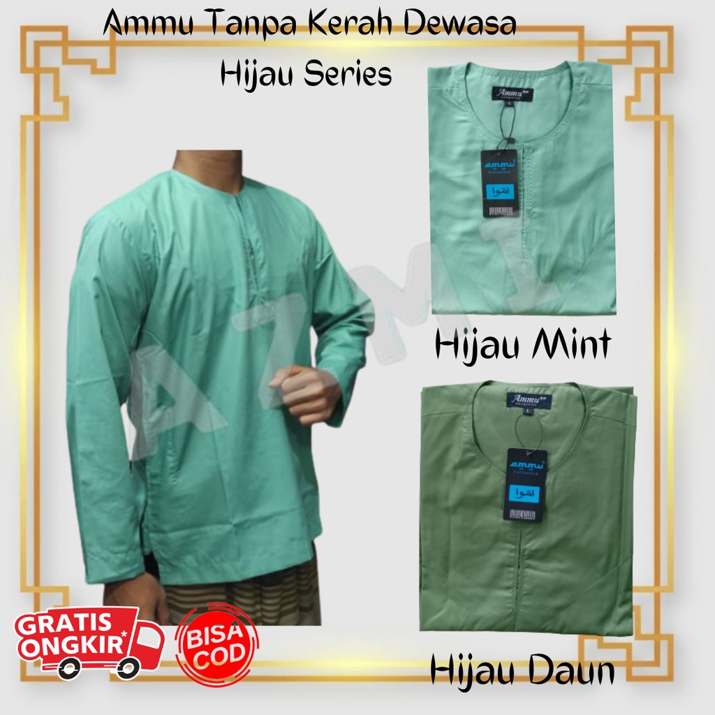 Promo Koko Ammu Tanpa Kerah Ukuran S Original, Size S tanpa kerah