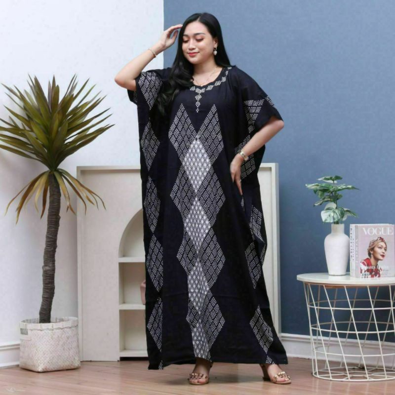 Daster Kalong Daster Jumbo Hitam Manis LD 150 Cm Tali Serut Dada Bisa Untuk Ibu Hamil Sampai 9 Bulan