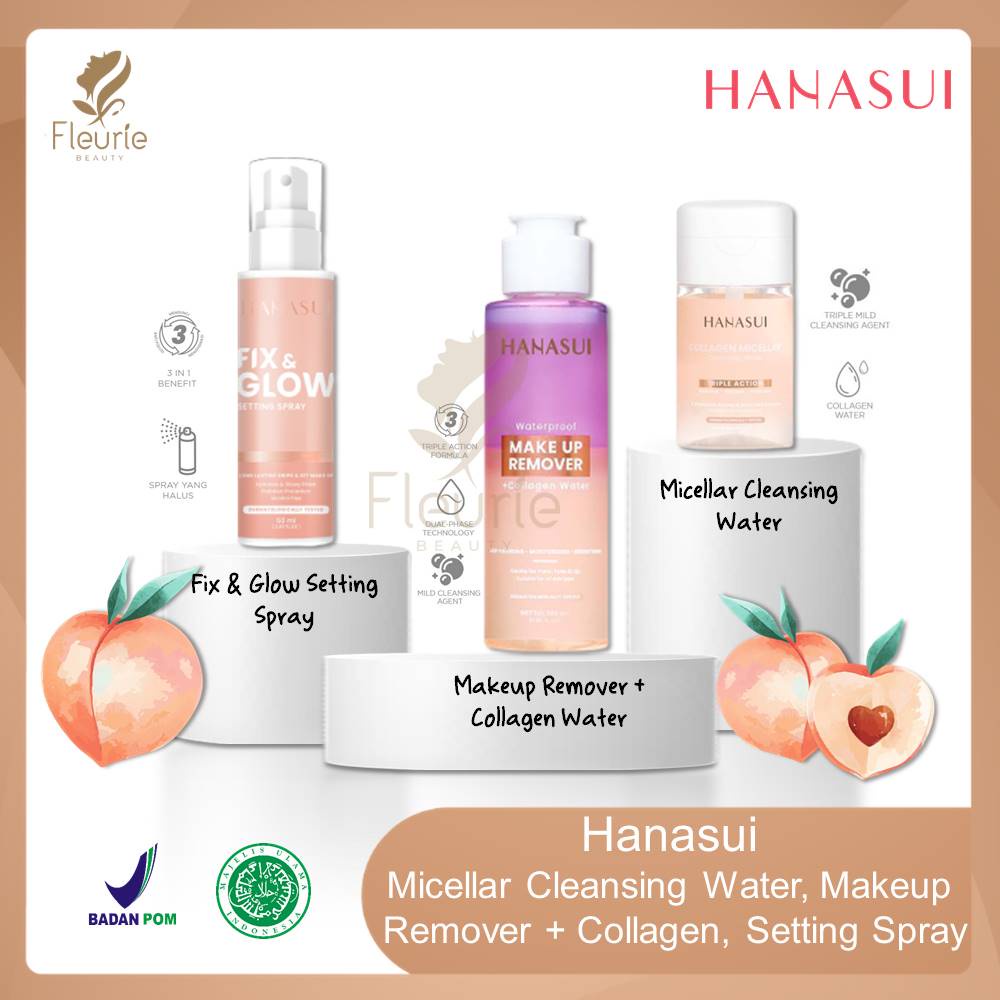 Hanasui Waterproof Make Up Remover + Collagen Water