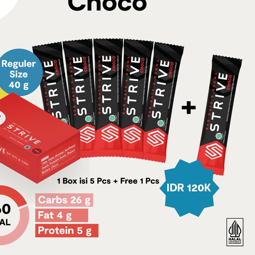 

⅍ Strive Energy Bar Choco (Fullbar) - 40 gr x 6 pcs ▼
