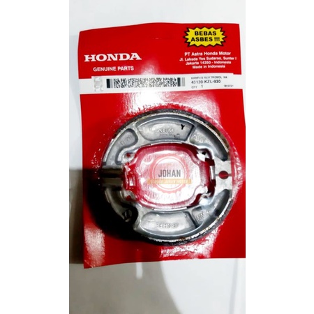 Kampas rem tromol belakang Original KZL Beat Scoopy Vario Original AHM Honda Kampas rem belakang AHM