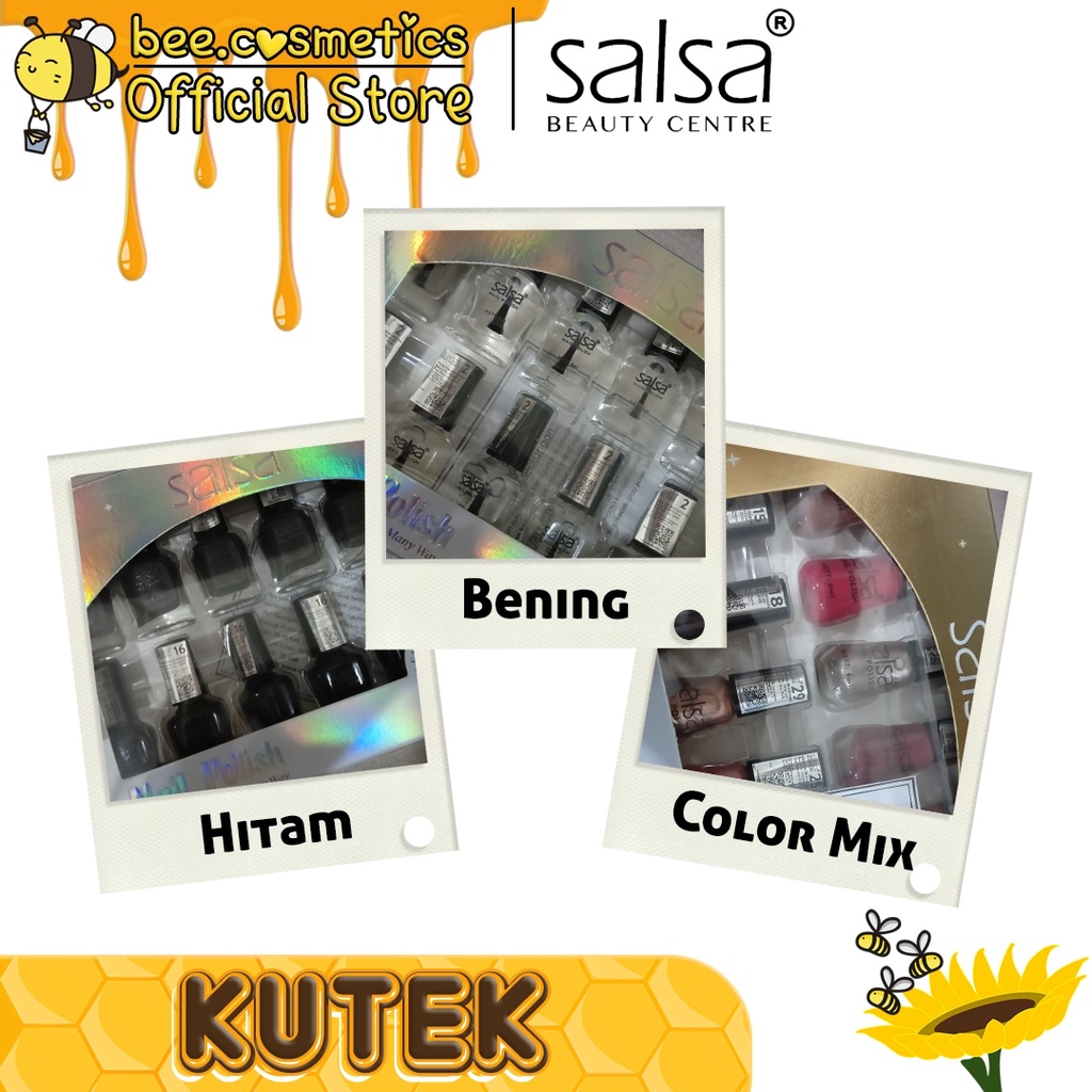 SALSA KUTEK PEEL OFF / NAIL POLISH PEEL OFF ( 1 SET ISI 12PCS )