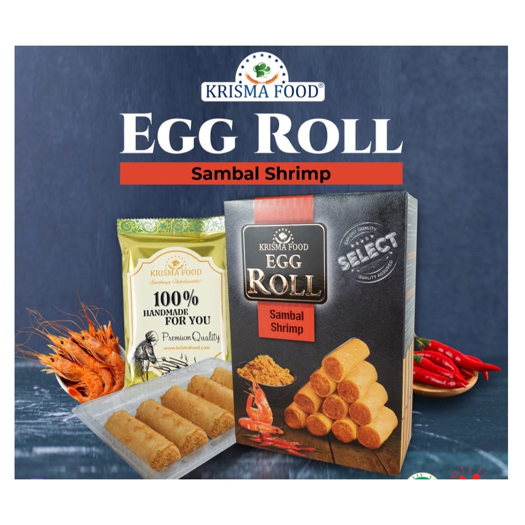 KRISMA FOOD EGG ROLL / SEMPRONG GULUNG ISI ABON KEMASAN BOX