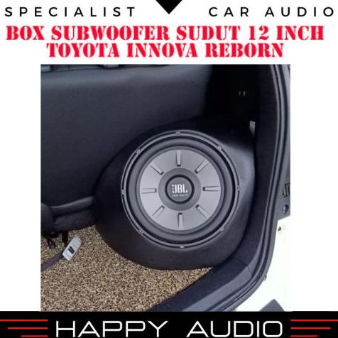 Box Sudut Bahan Mdf 18Mm Subwoofer Mobil 12 Inch Toyota Innova Reborn