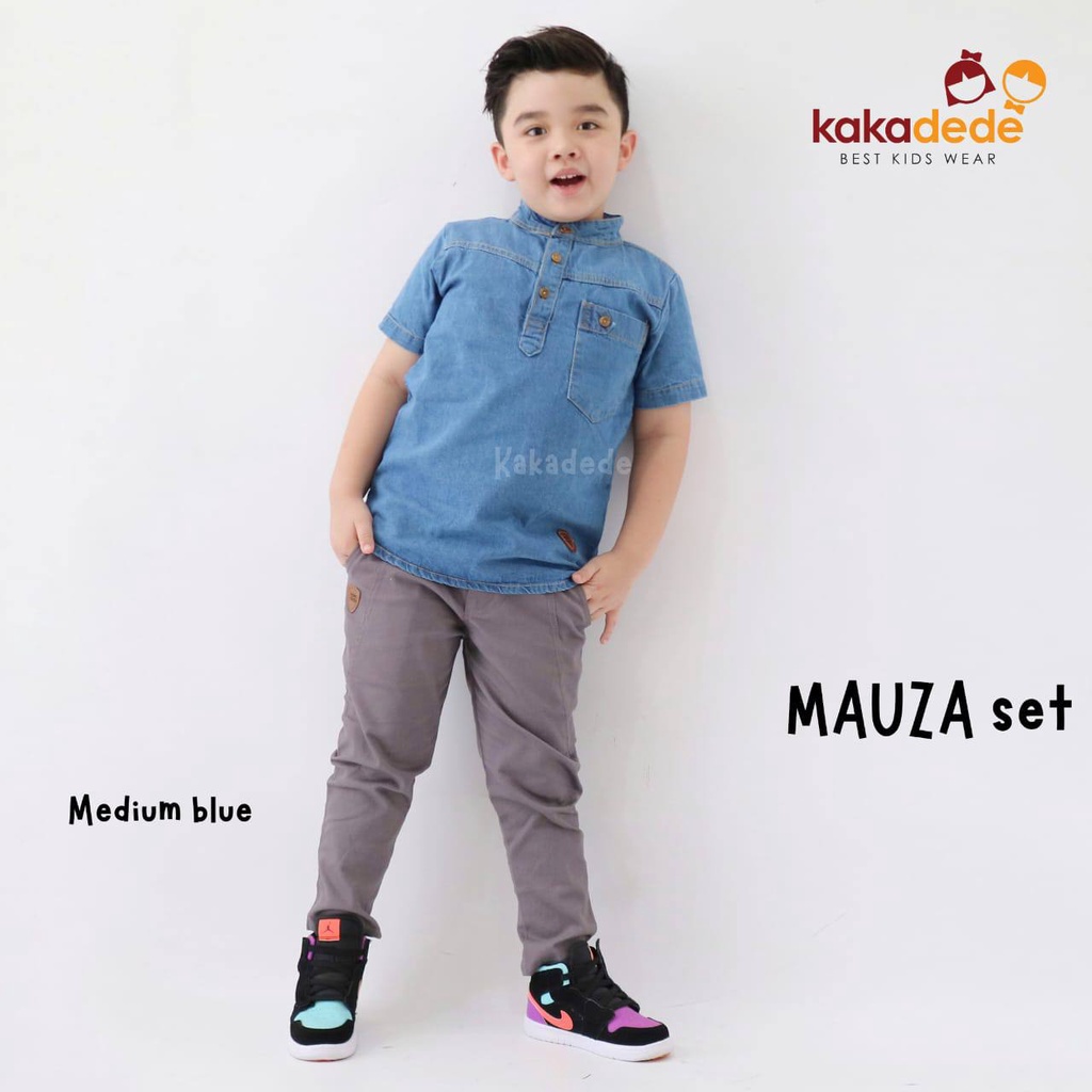 Setelan Mauza Denim Kurta by kakadede