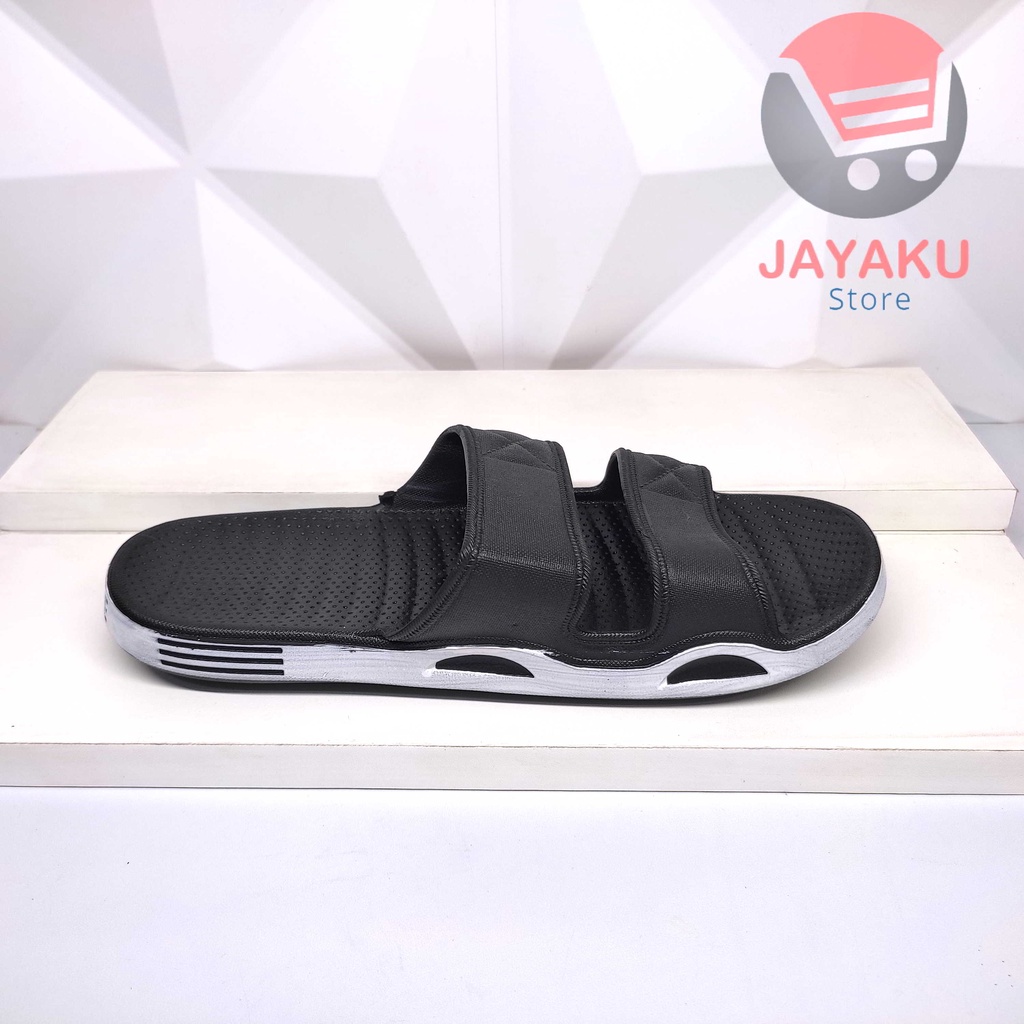 Sandal Slop Jelly Pria Ban 2 40-44 Model Polos Simple Keren Trendy Import Desain Modern dan Nyaman YMC 6950