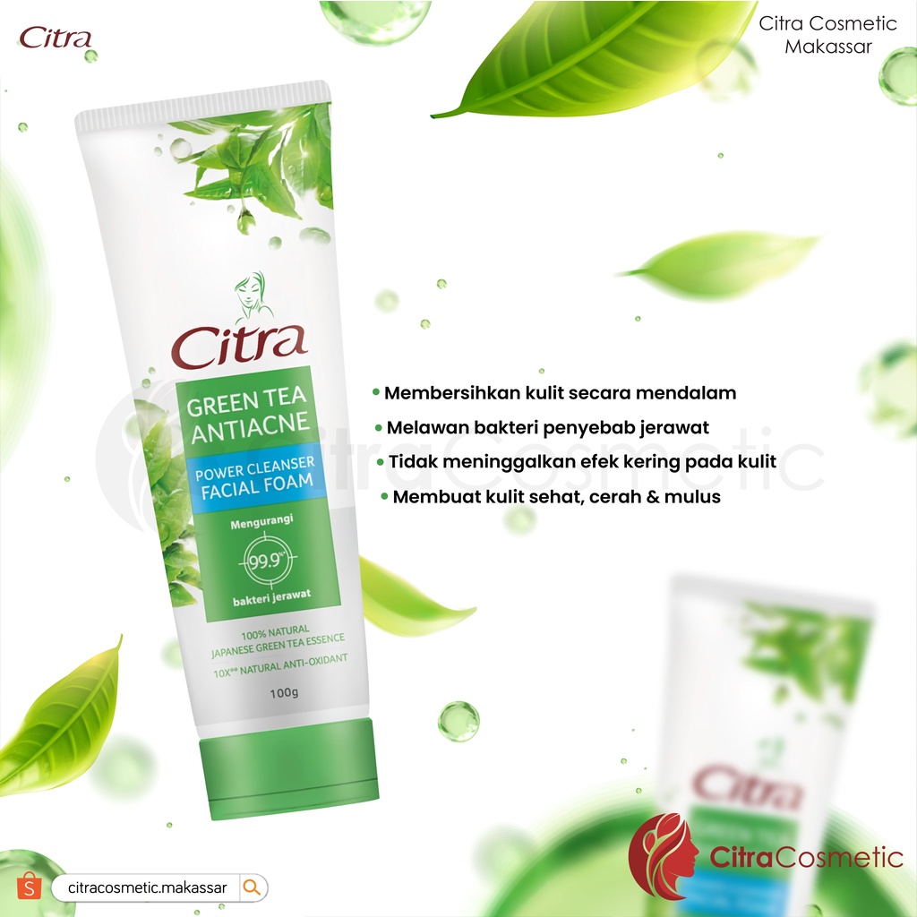 Citra Green Tea Facial Foam Carnation 100 Gr