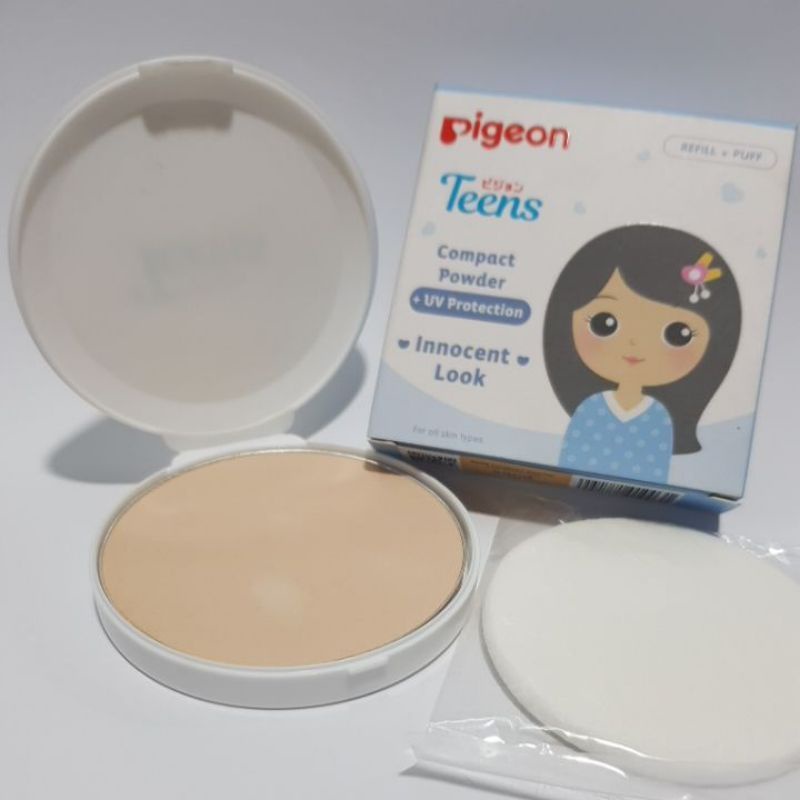 REFILL PIGEON Teens Compact Powder + UV Protection Bedak Padat Remaja - 14gr