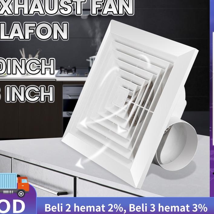 ✬ Exhaust fan Plafon 10inch /8 inch exhaust fan dapur /exhaust fan dinding Rumah Toilet Dapur Restor