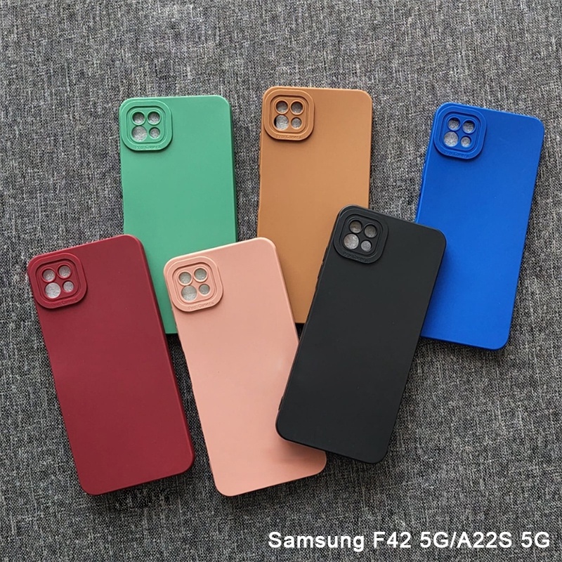 Softcase Samsung F42 5G Samsung A22S 5G Case 3D Pro Camera Gel Silika Casing