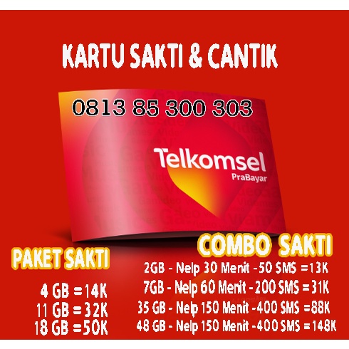 KARTU CANTIK SAKTI TELKOMSEL