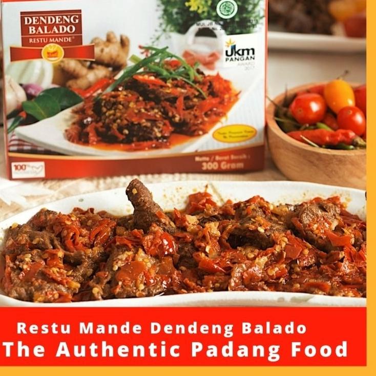 

☆ [Terlaris] Restu Mande Dendeng Sapi Balado Dendeng Kemasan 300 gram ℮