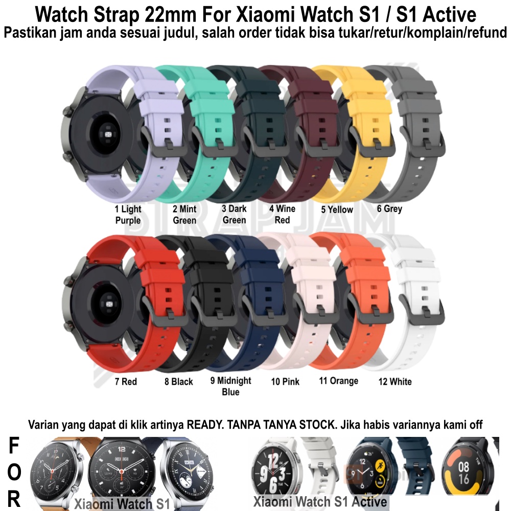 T2P Strap 22mm Untuk Xiaomi Watch S1 / Active - Tali Jam Tangan Pin Quick Release