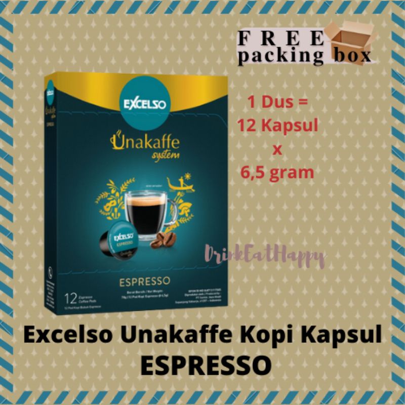 

Excelso UNAKAFFE ESPRESSO Kopi Kapsul Capsule Coffee