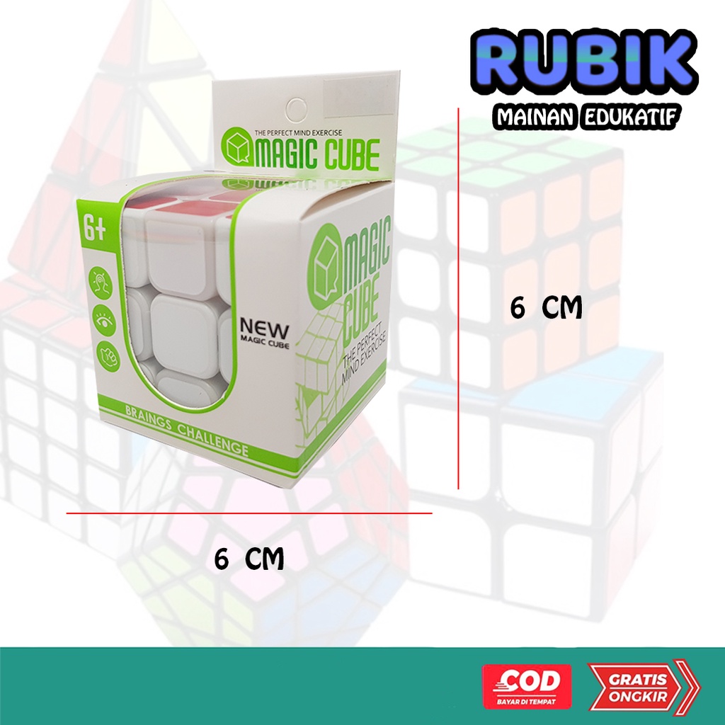 Mainan Edukatif Rubik Mini Termurah 3x3 Magic Cube