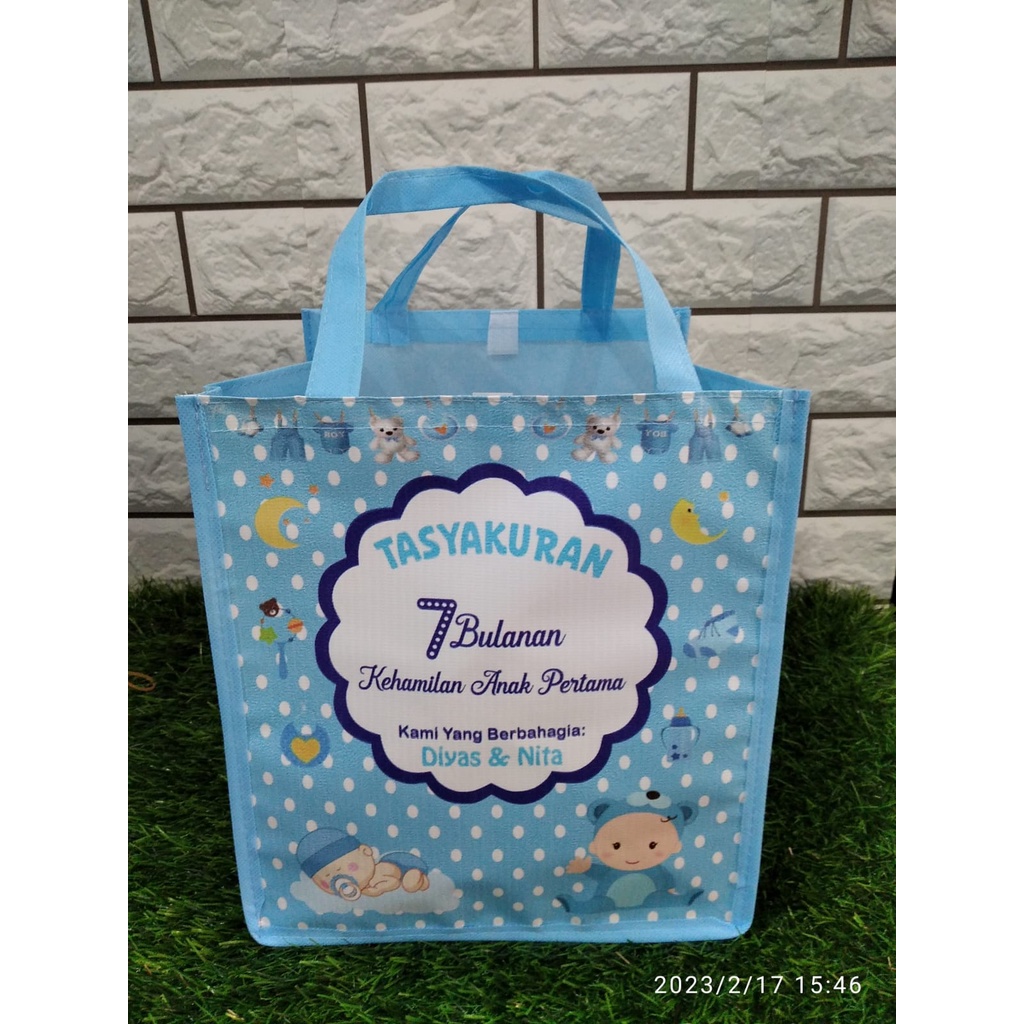 

Tas tasyakuran aqiqah/ Tas berkat/ Tas tedak siten/Muat dus 18x18