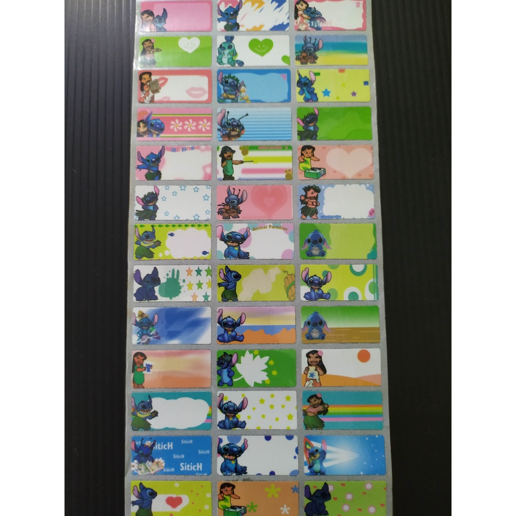 

Label Nama Waterproof - Lilo n Stitch