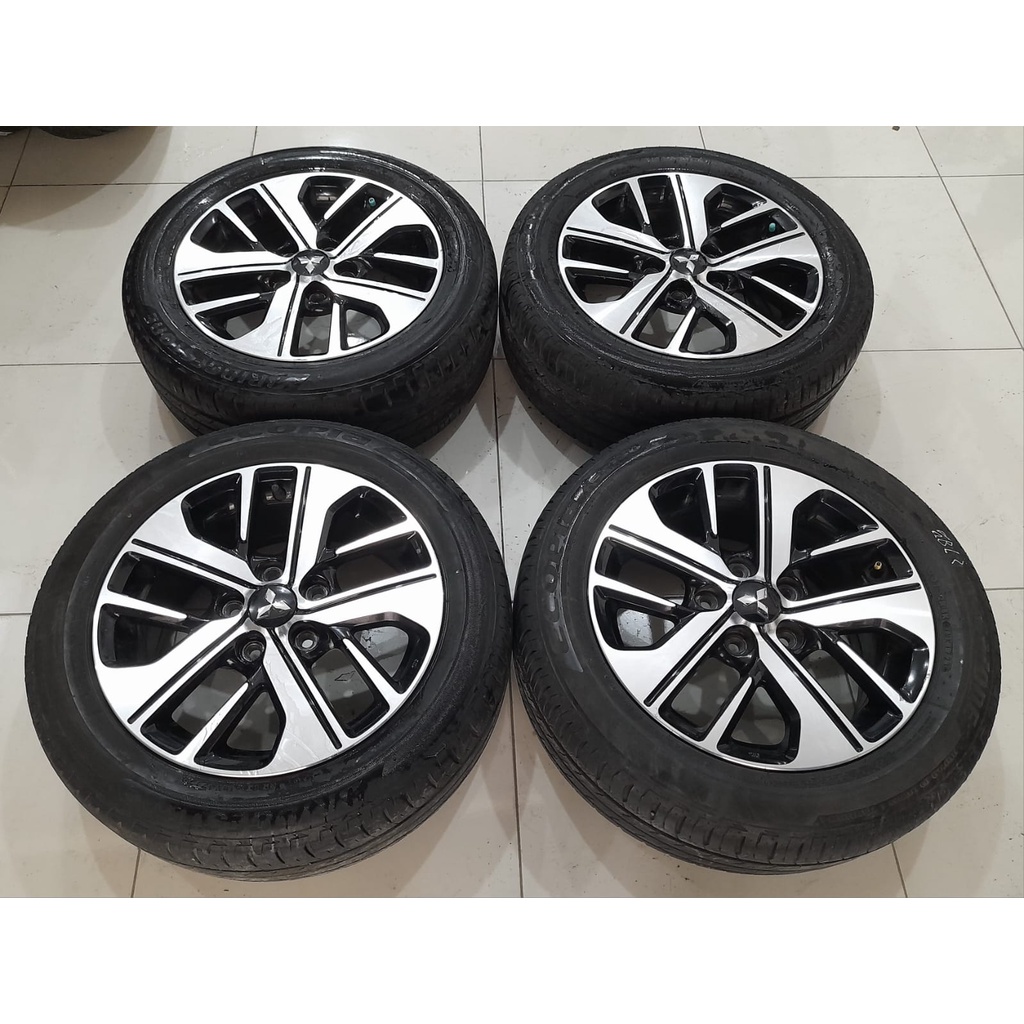 Velg Bekas Mobil Original STD X-PANDER R16 + Ban Bridgestone Ring 16 - Pelek oem standart copotan