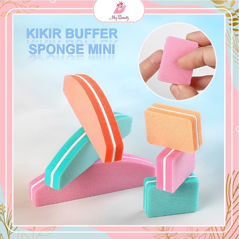 MSY KIKIR BUFFER SPONGE MINI/NAIL POLISH SANDING/BUFFER STRIPS NAIL DOUBLE SIDED MINI NAIL FILE