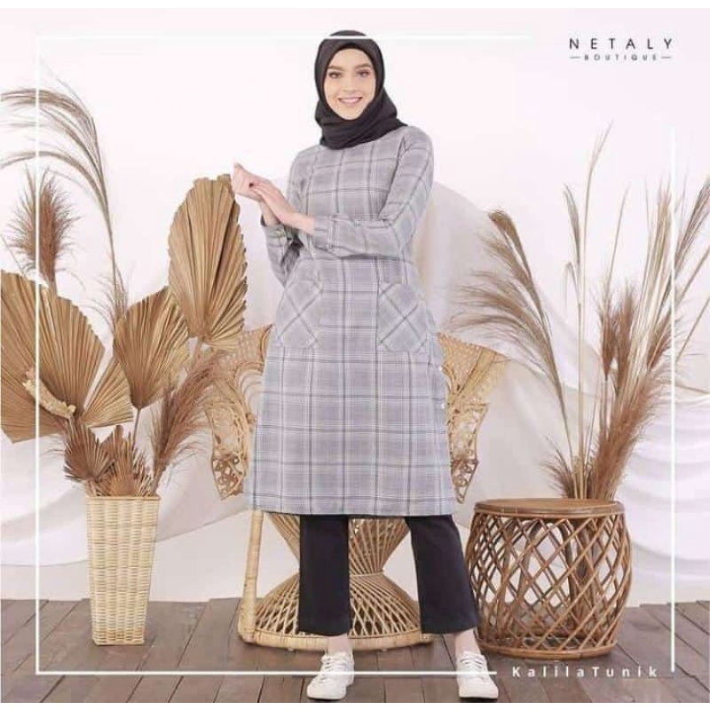 TUNIK KOTAK NETALY BOUTIQUE || MOUNEERASHOP