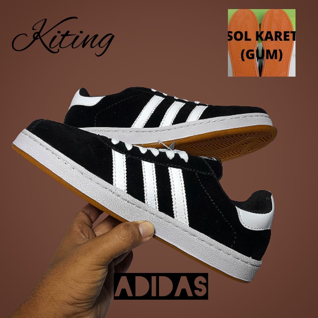 sneakers adidas import sol jahit wanita pria