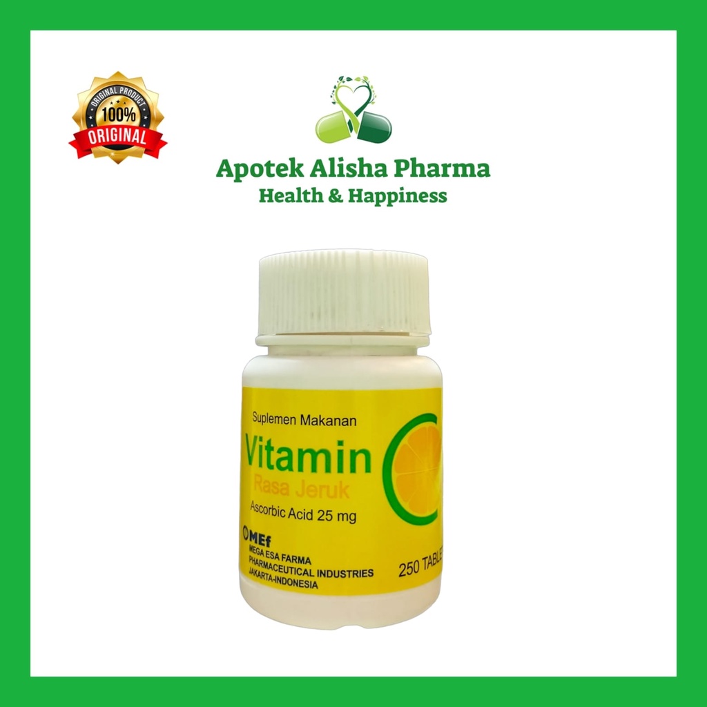 Vitamin C Rasa Jeruk 25mg Pot 250 Tablet