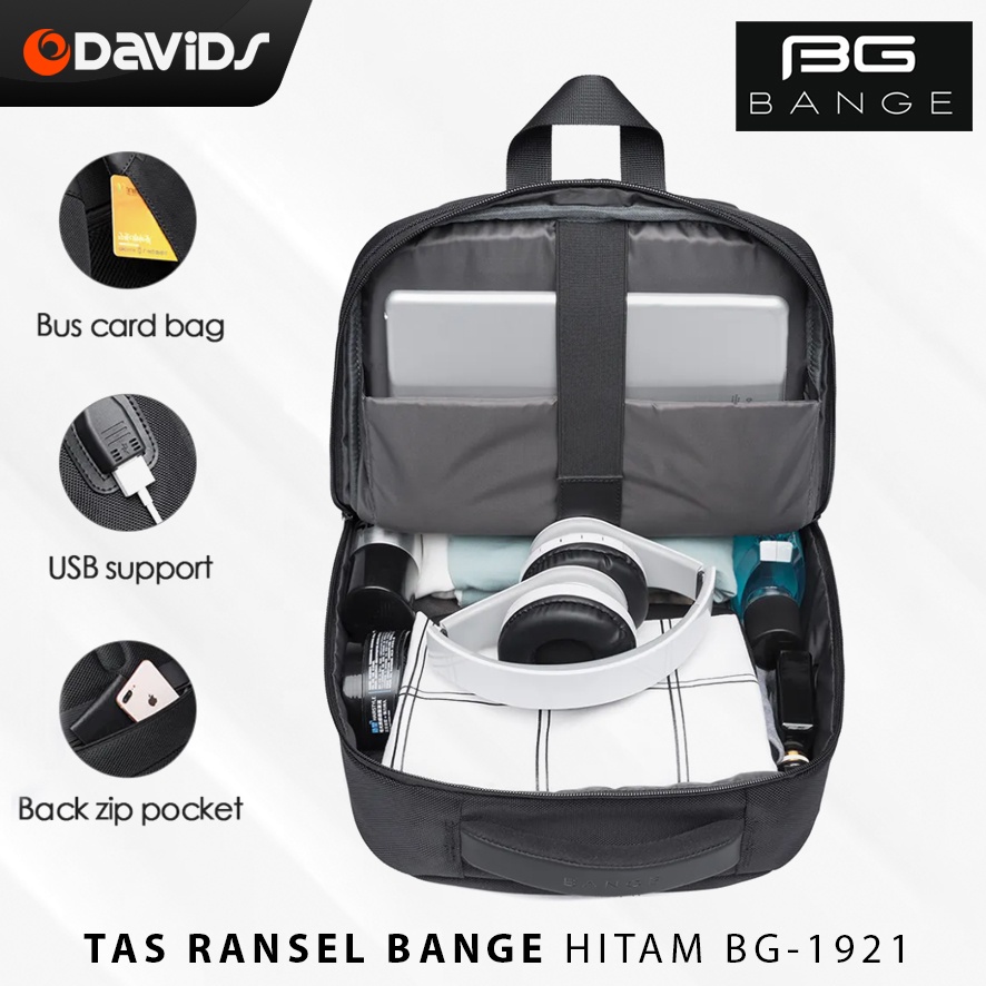 Tas Backpack Pria Ransel Waterproof Punggung Anti Air Bange BG1921