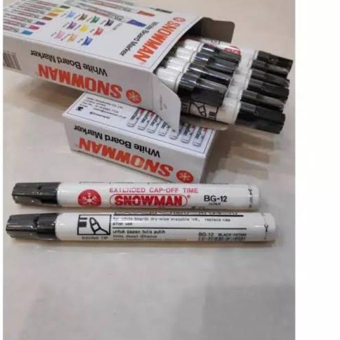 

Terlaris Today Spidol WHITEBOARD SNOWMAN BG-12 (12 PCS) HITAM !