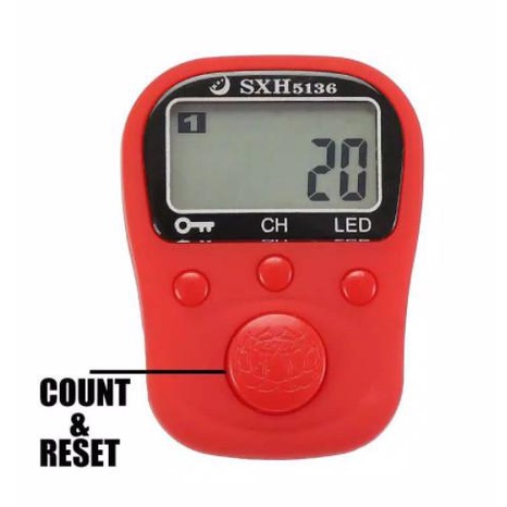 Tasbih Digital LED Cas Charger 5 Channel Premium  Alat Hitung