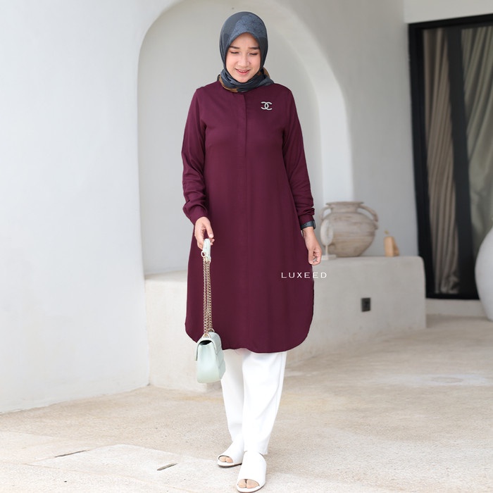 Tunik wanita terbaru tunik polos wanita tunik simple tunik mewah tunik