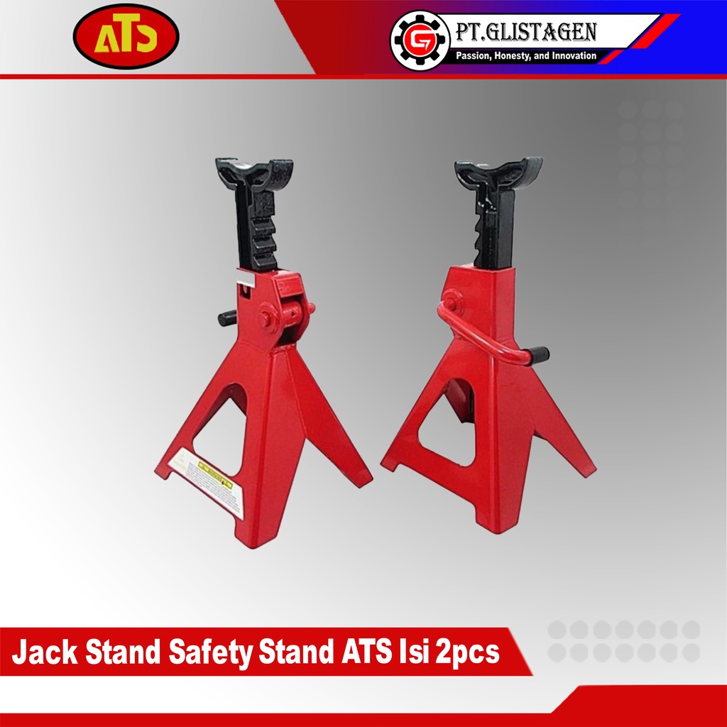 ATS Jack Stand 3 Ton Dongkrak Penyangga Tahanan Mobil 1 Set 2 Pcs 3Ton